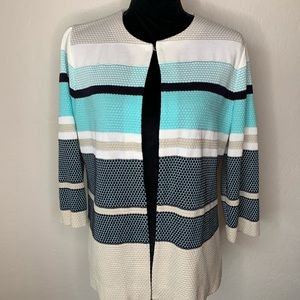 Misook 3/4 Sleeve Knit Cardigan